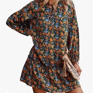 New Long Levee Floral Dress Size Medium